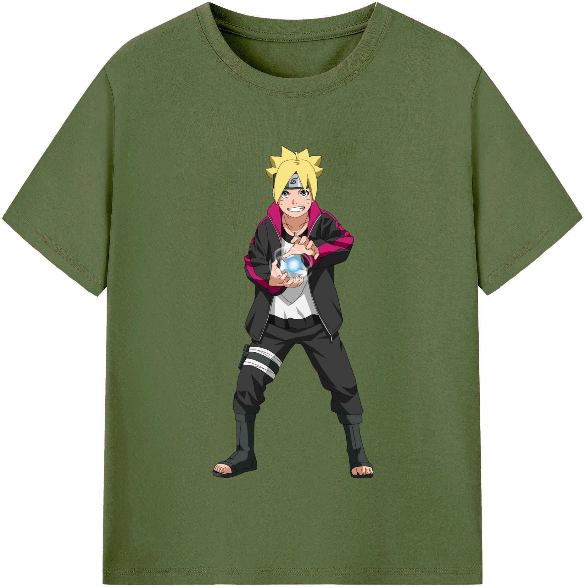 （画像用） NARUTO -ナルト- うずまき ボルト Uzumaki Boruto 綿100％半袖Tシャツ（フロントプリント）